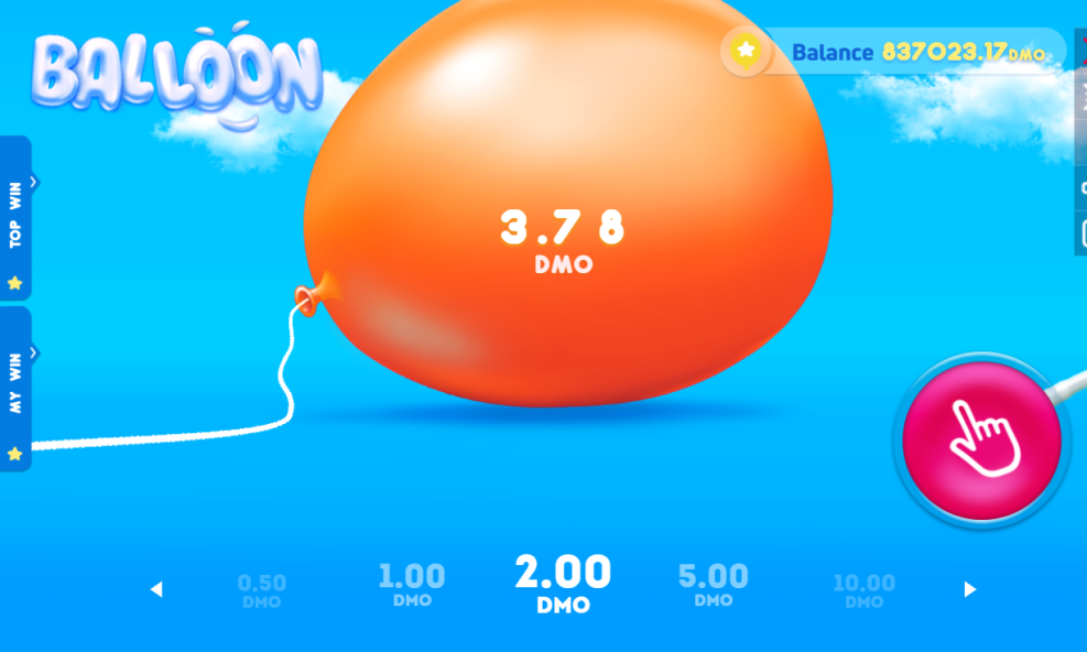 Gameplay of Balloon casino game